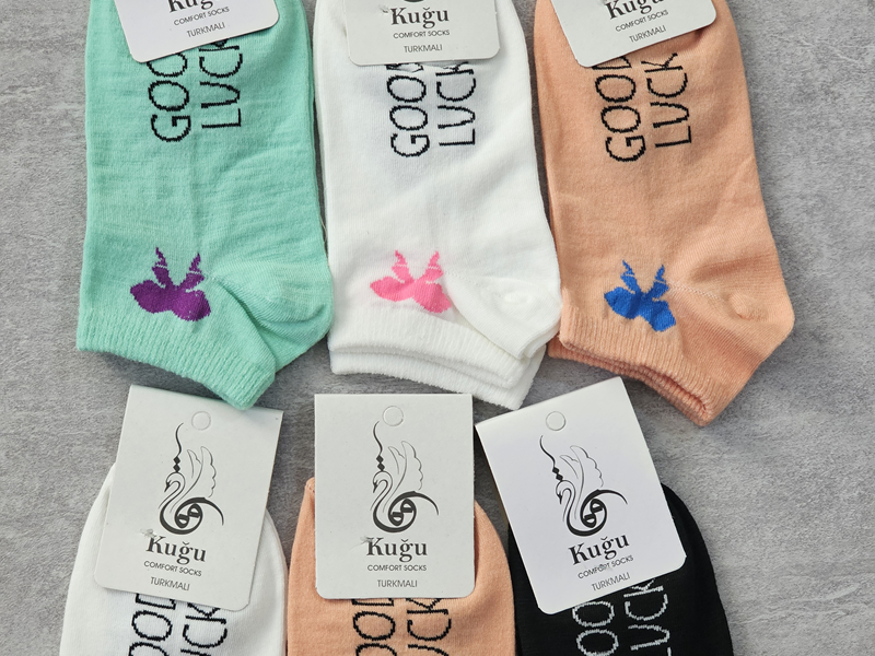 جوراب مچی زنانه فانتزی طرح گود لاک جین 3،6،12 تایی