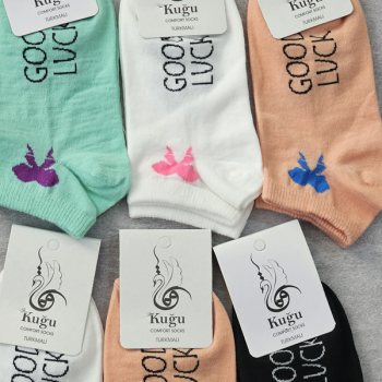 جوراب مچی زنانه فانتزی طرح گود لاک جین 3،6،12 تایی